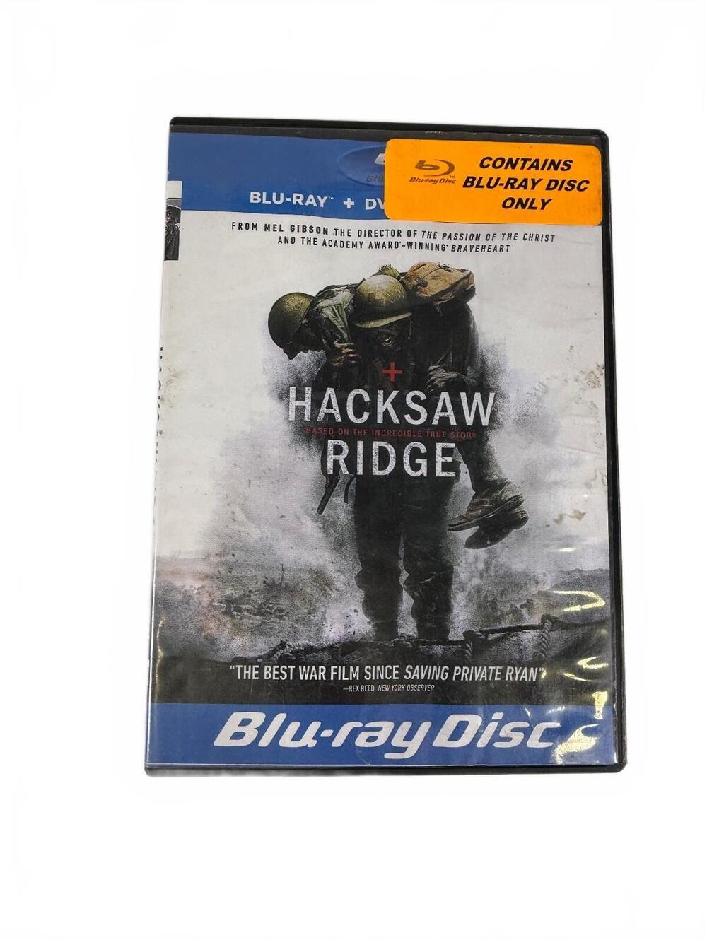 Hacksaw Ridge Blu-ray Disc - War Drama Directed by Mel Gibson, Lionsgate, Good